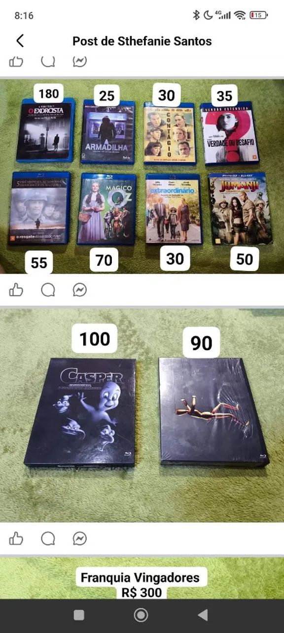 Vendo filmes em blu-ray diversos títulos, consultar preços 