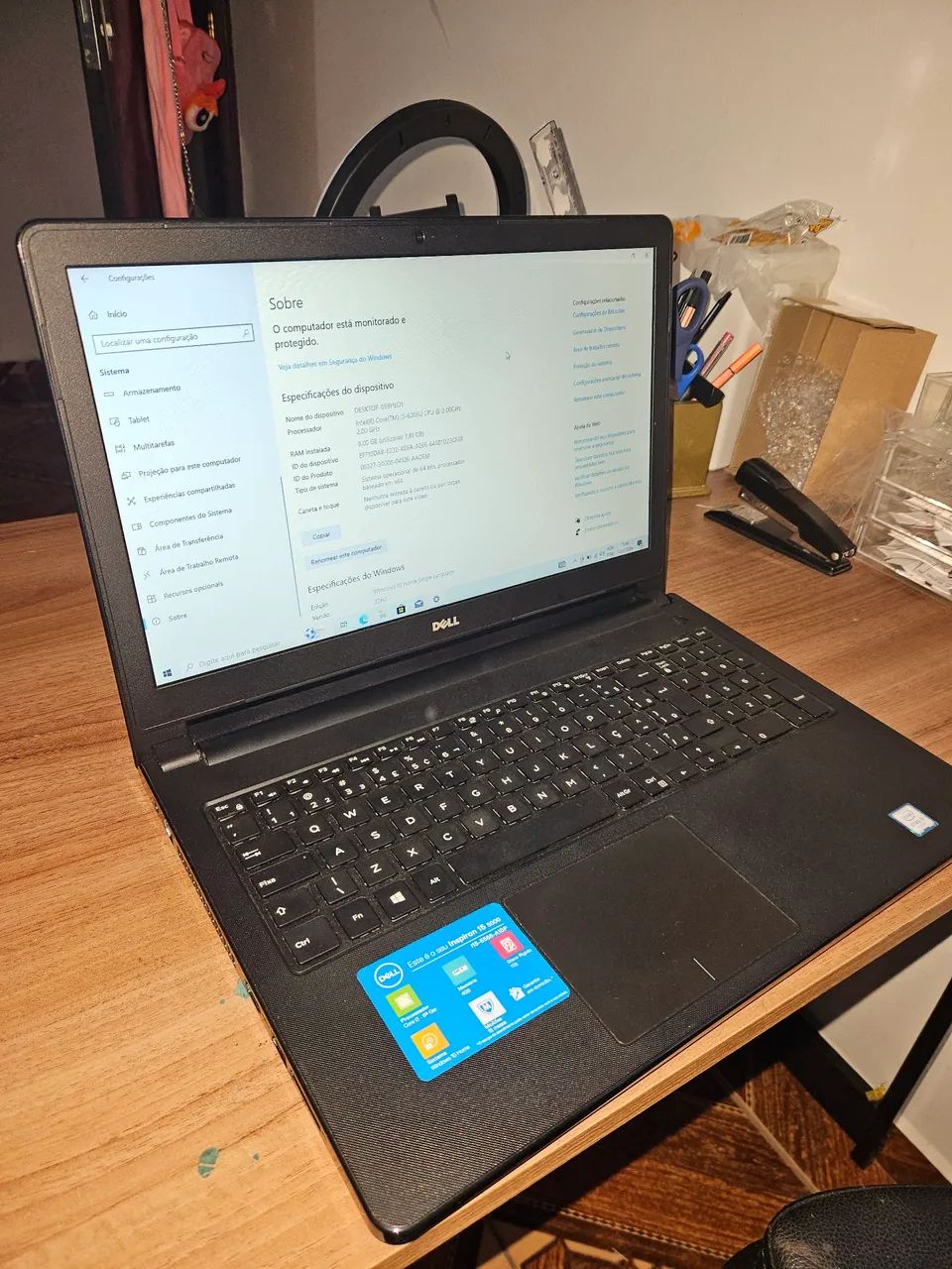 Notebook Dell Inspiron Core i3 6006U + 8GB RAM + 500GB HD - Foto 2