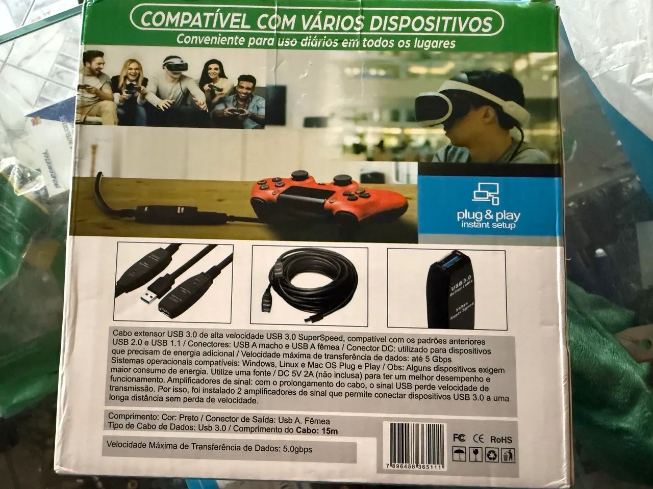 Extensão USB 15M 20M 3.0 - Foto 2