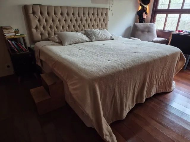 Cama box Englander com cabeceira capitonê