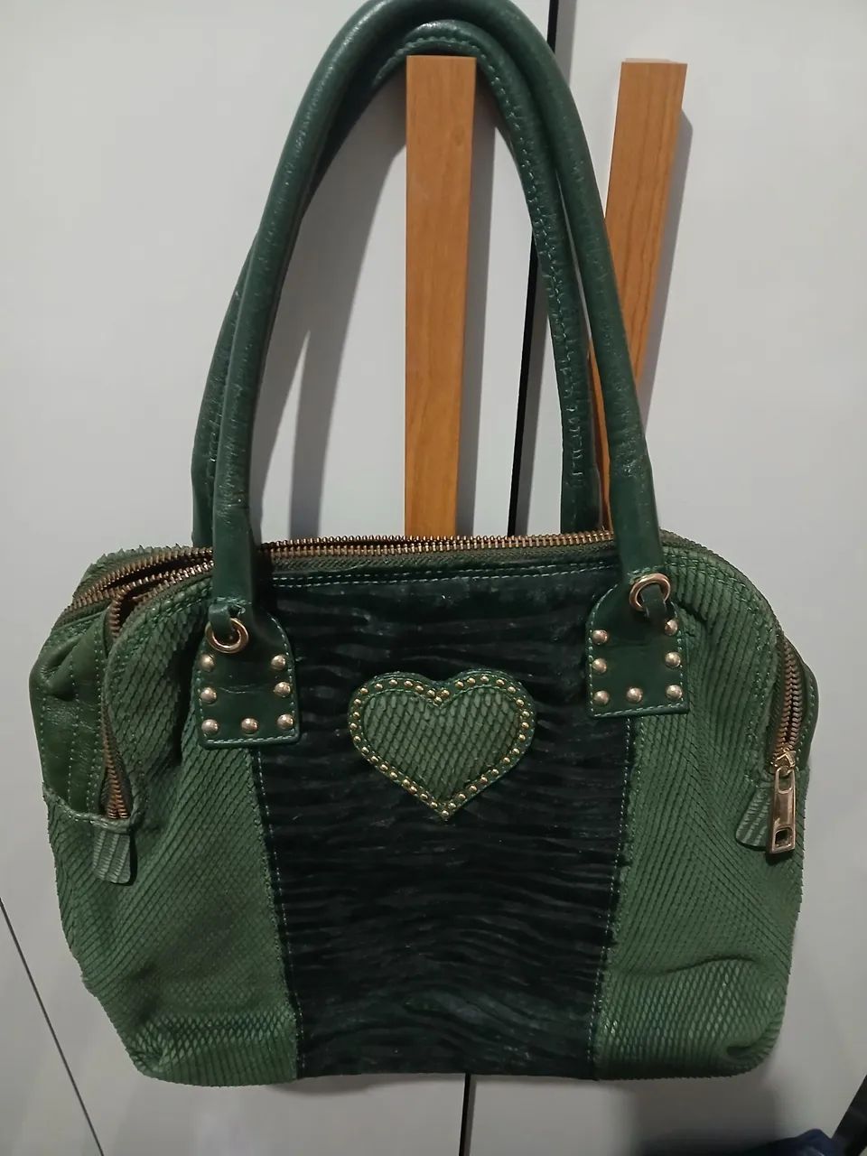 Bolsa luz da lua linda de couro