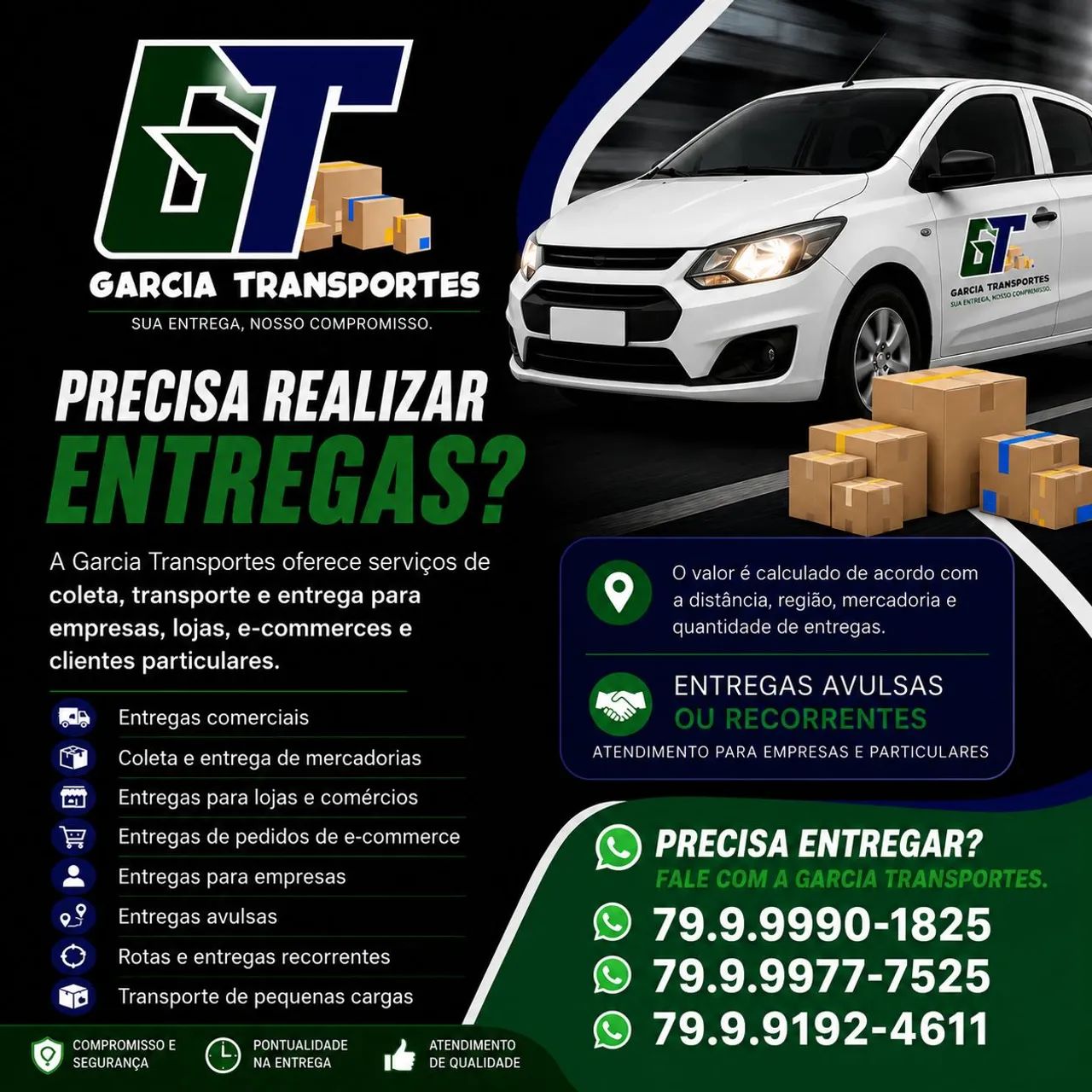 Garcia Transportes | Entregas para Empresas, Lojas e E-commerce