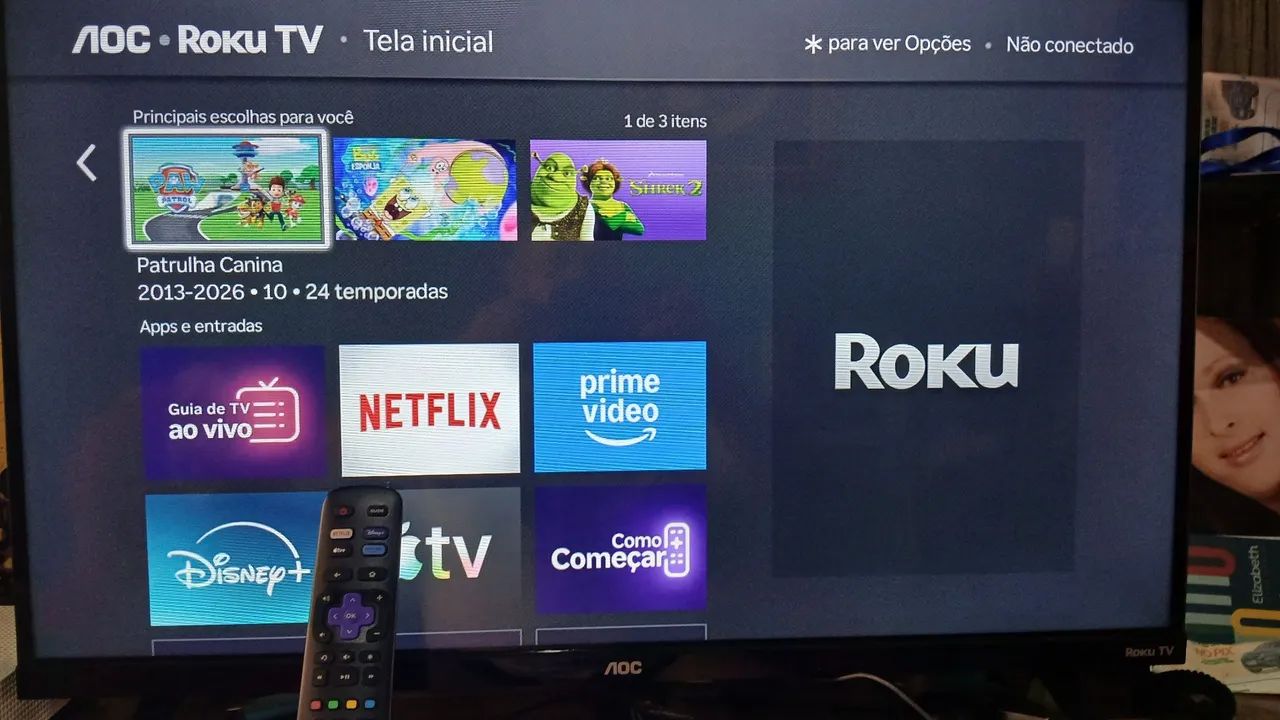 VENDO SMART AOC ROKU TV 32 POLEGADA 