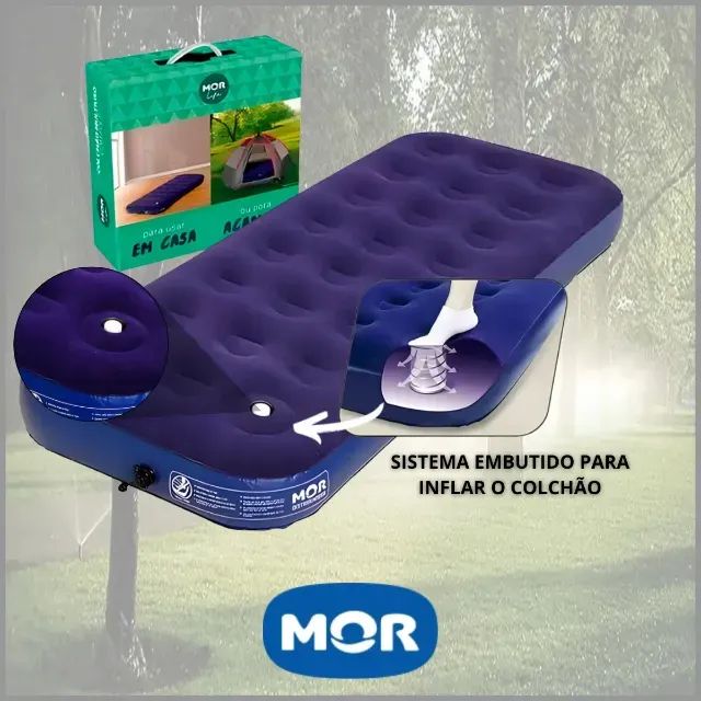 Colchão inflável solteiro MOR - Foto 4