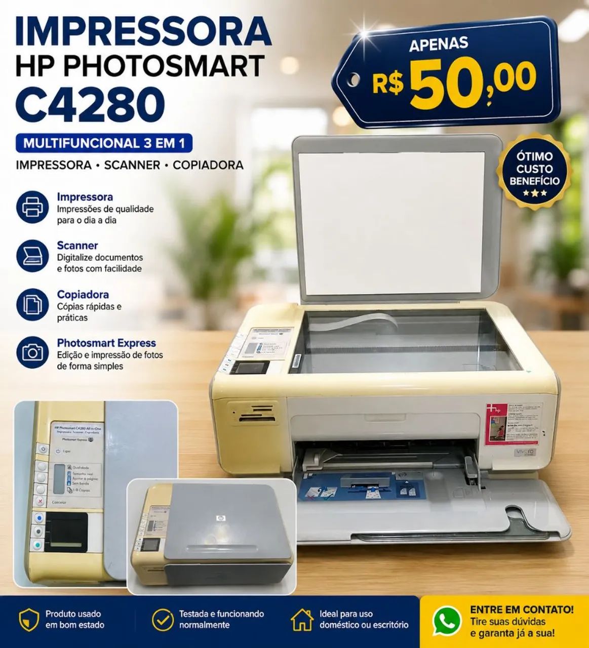 Impressora HP - C4280 - Foto 2