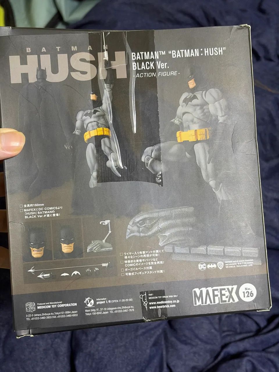 Batman hush mafex preto e cinza original. (preço negociável) - Foto 4