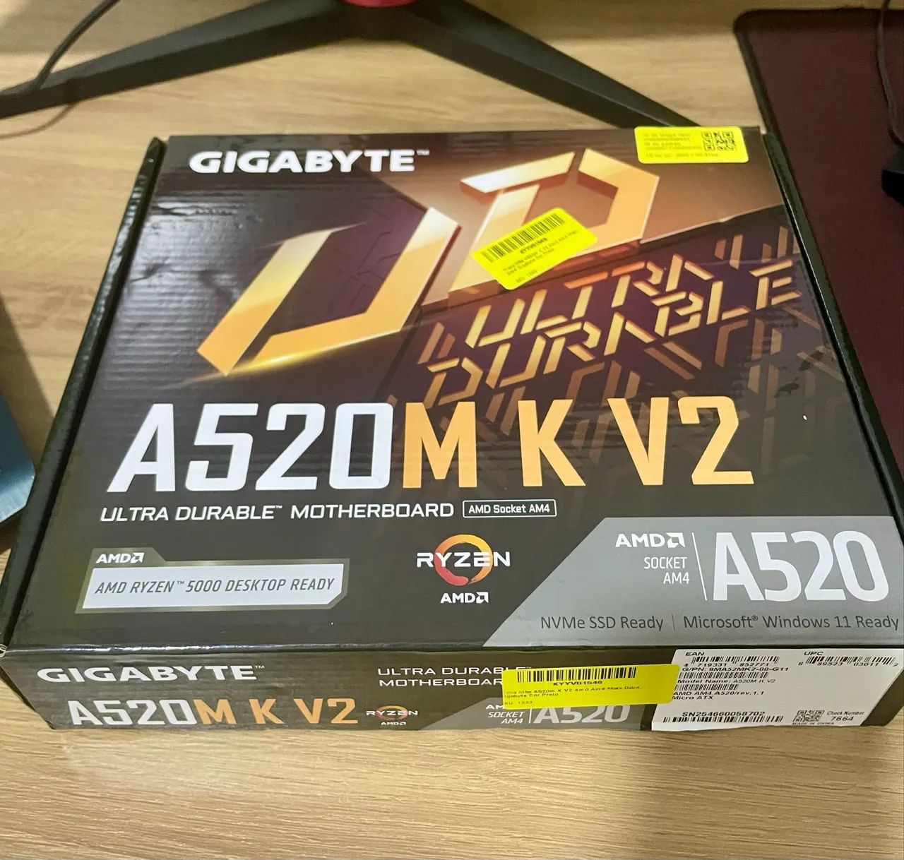 Placa Mãe A520M Nova Na Caixa 