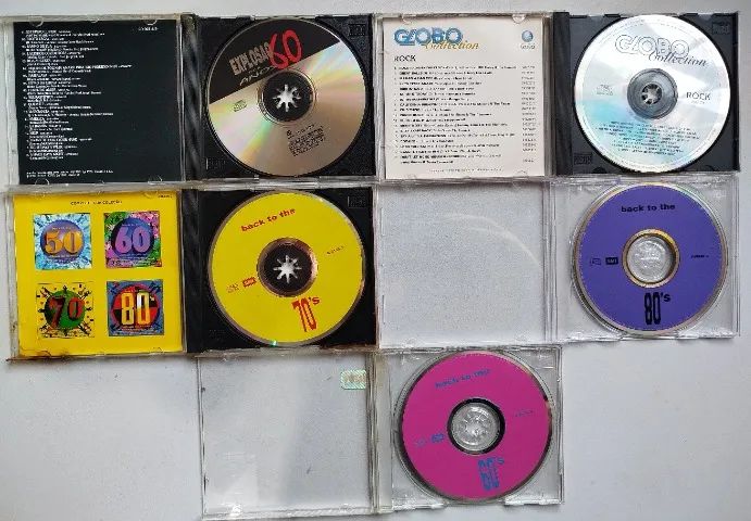 Kit Com 5 CDs - Clássicos das Décadas 60, 70 e 80 - Usados - CDs