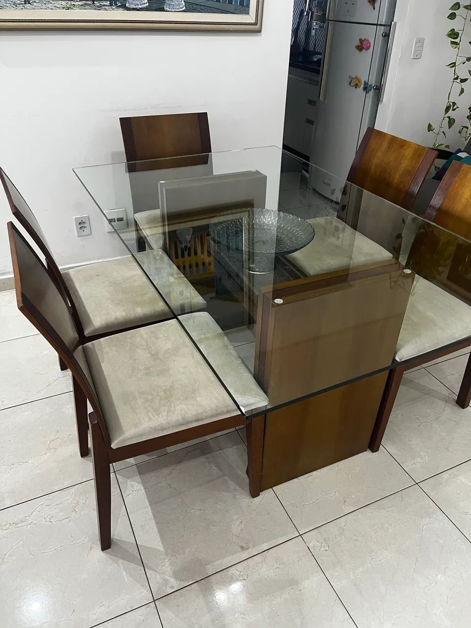 Mesa larshop jg 6 lugares completo 