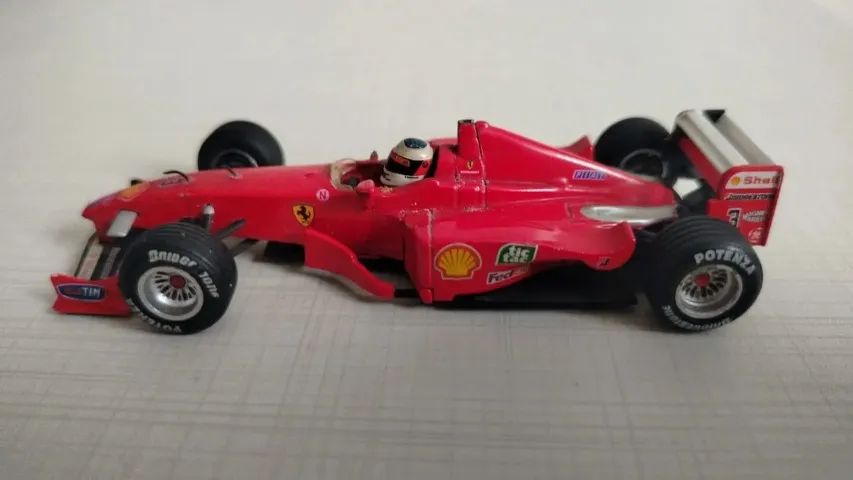 ミニカー FRICTION MOTOR WITH ROARING Ferrari F-1 Mini F1 Ferrari F399 - Michael Schumacher 1999 Mattel 1/43