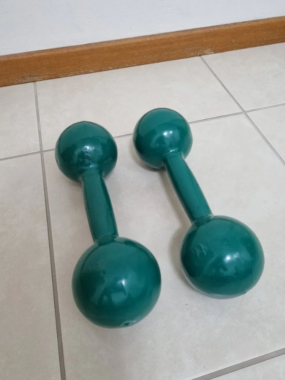 Par de halter de 10KG (emborrachado)