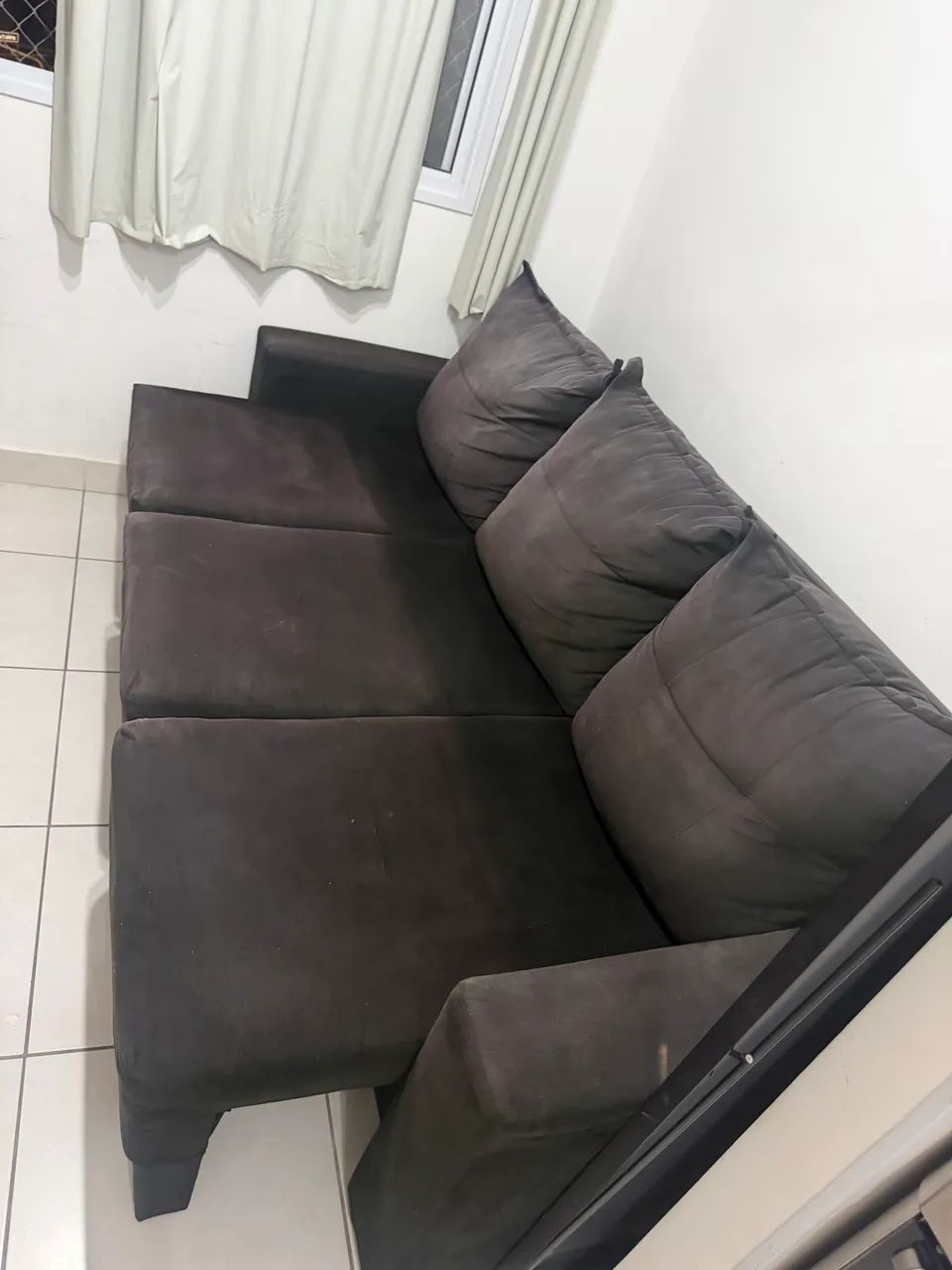Sofá retrátil 3 lugares higienizado  - Foto 2