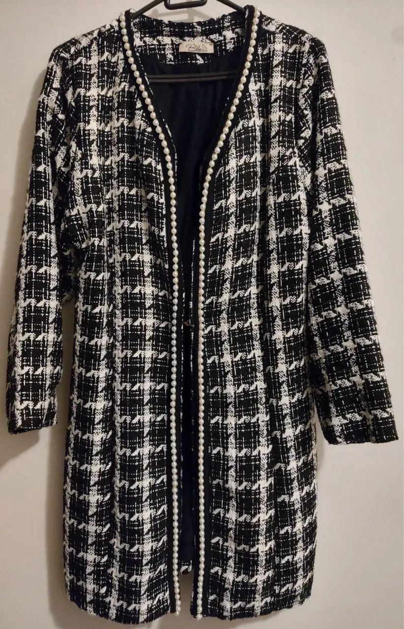 Casaco Feminino Tweed Inverno