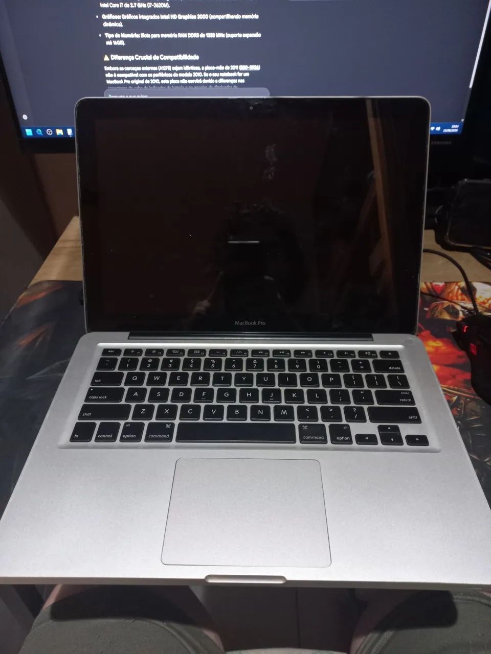 Macbook pro13 2010 c/defeito 