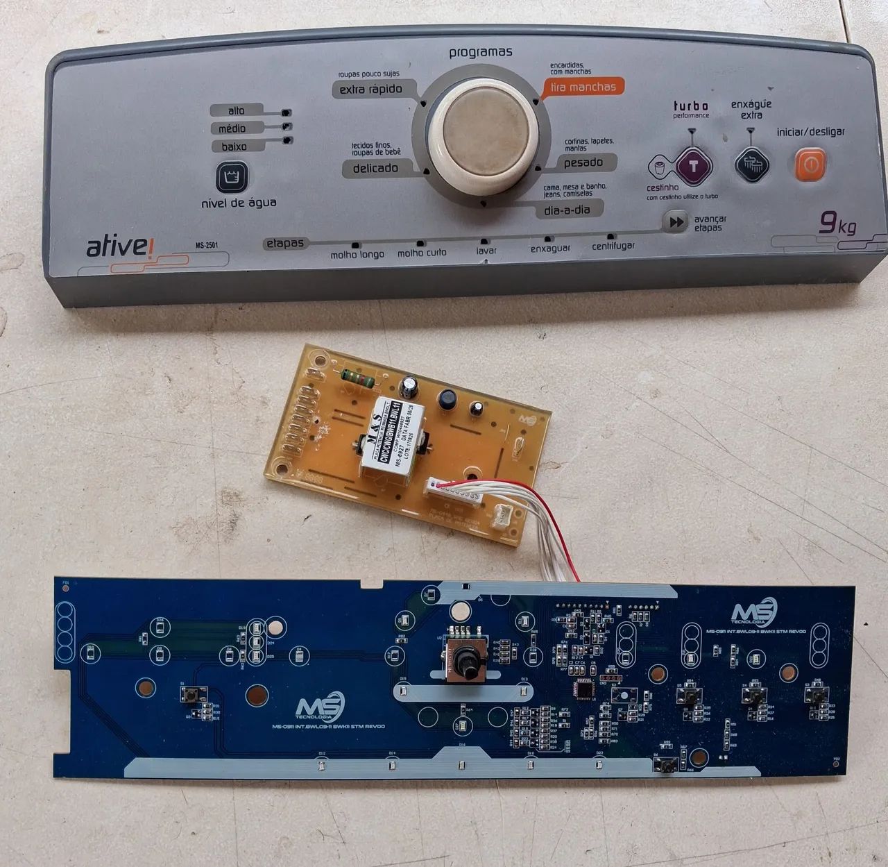 INTERFACE + PLACA DE POTÊNCIA + SUPORTE E ADESIVO BWL9