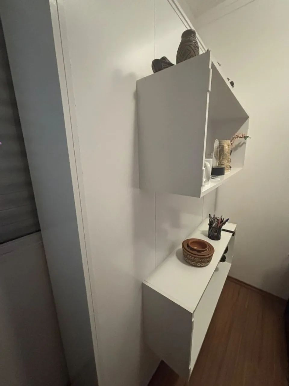 Cama Articulada Retrátil De Parede Casal 2 Nichos - Foto 3