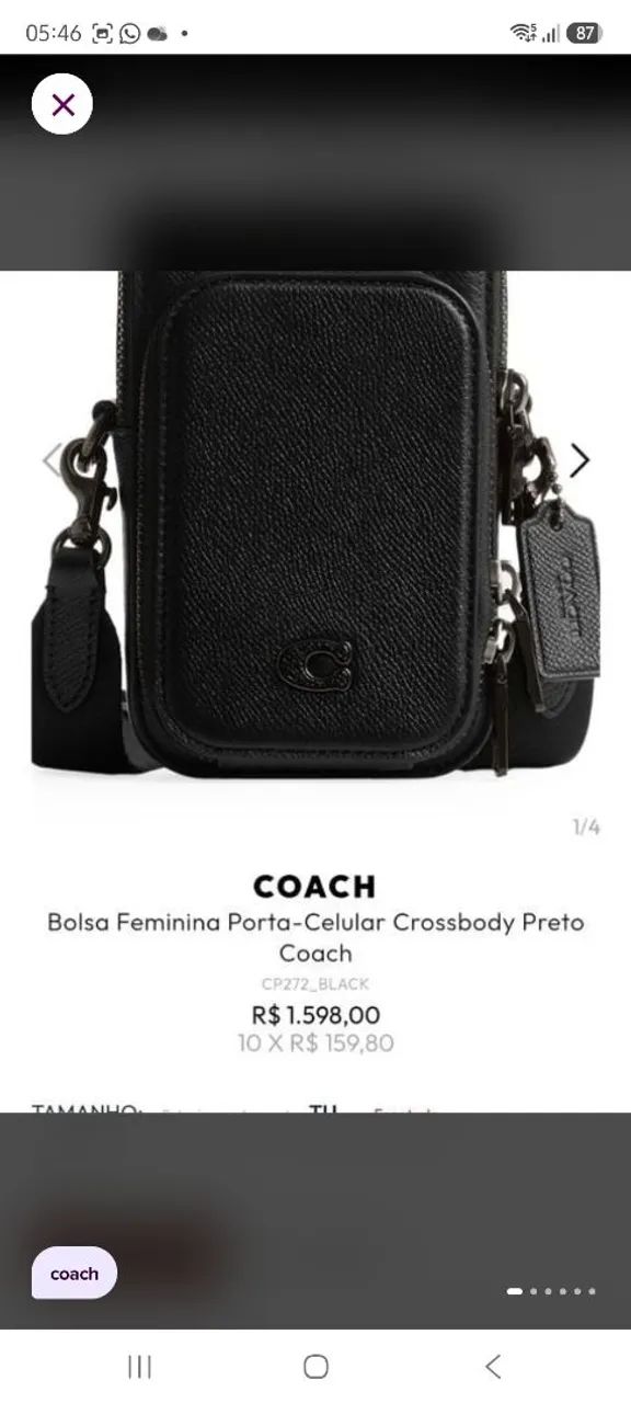 Bolsa transversal Coach Original  - Foto 4