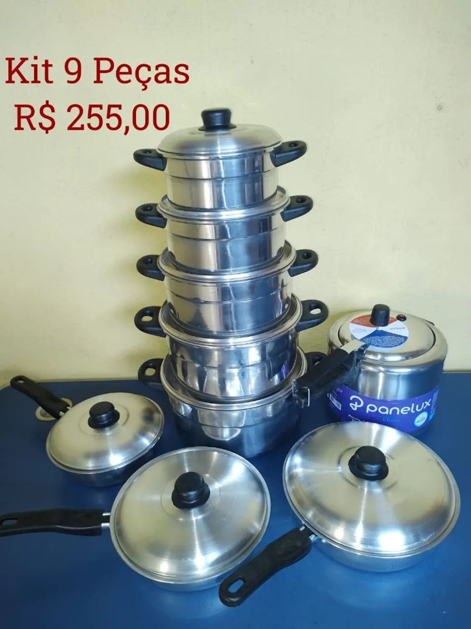 Frigideiras Com Mais Panelas, Kit 9 Peças 