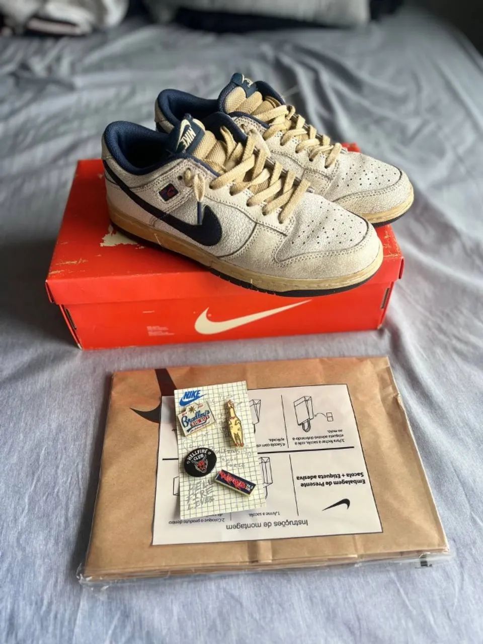 Nike Dunk Low x Stranger Things Phantom and Midnight Navy