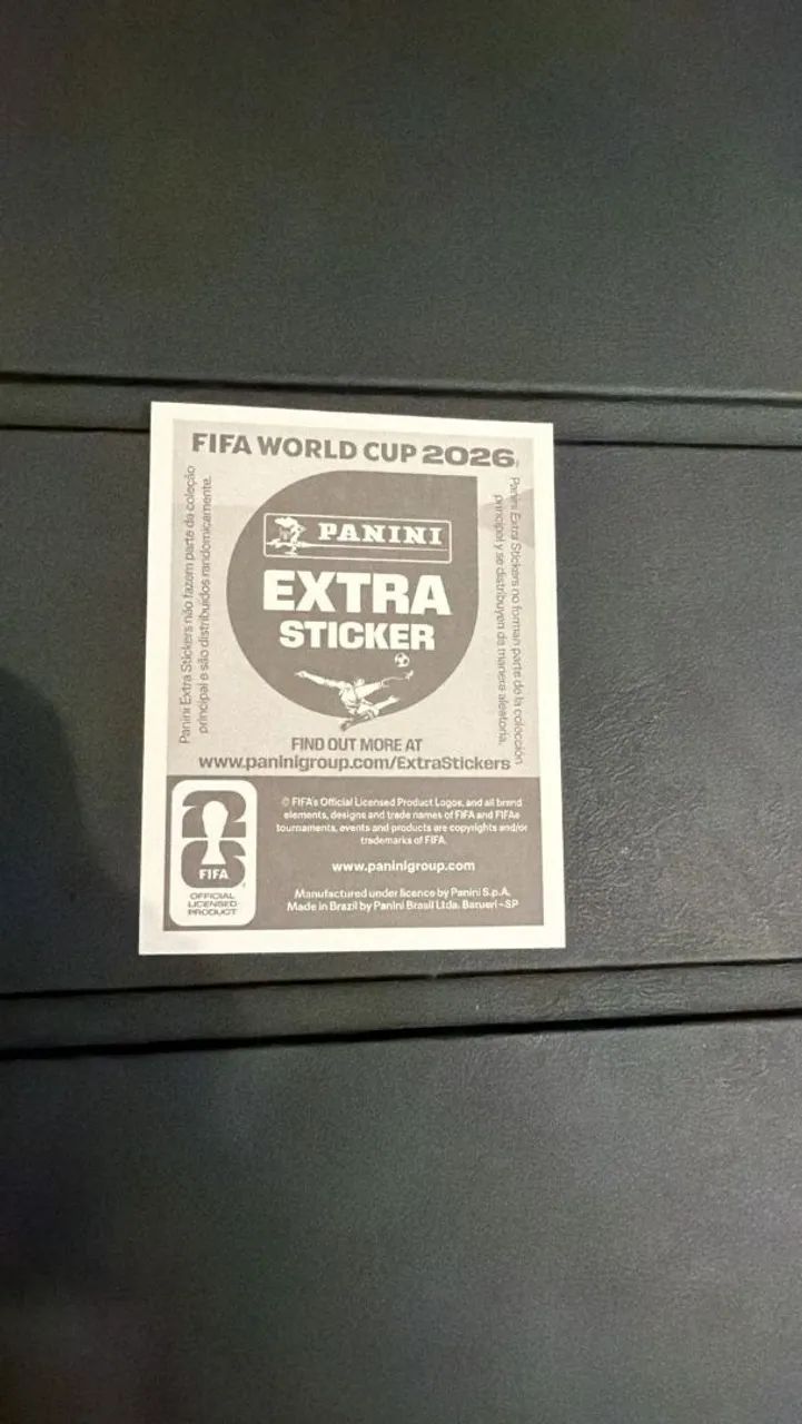 Figurinha Panini Cristiano Ronaldo Copa do Mundo 2026 Fifa Extra Sticker - Foto 3