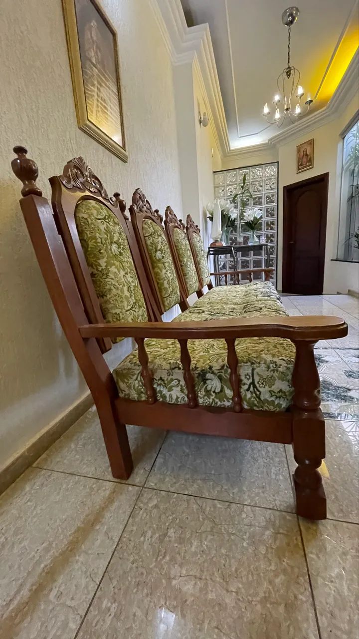 Sofa antigo estilo colonial - Foto 3