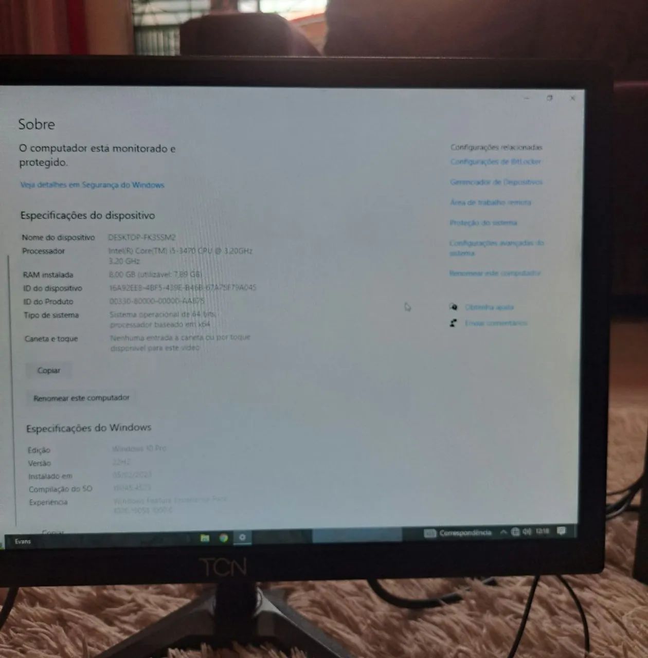 PC COMPLETO i5 8GB RAM 500GB - Foto 3