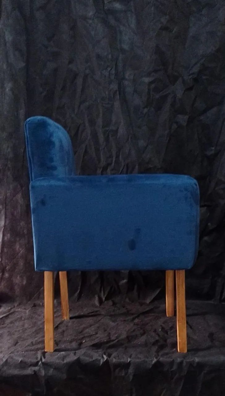 Poltronas para escritório ou salão lindas em veludo  - Foto 4