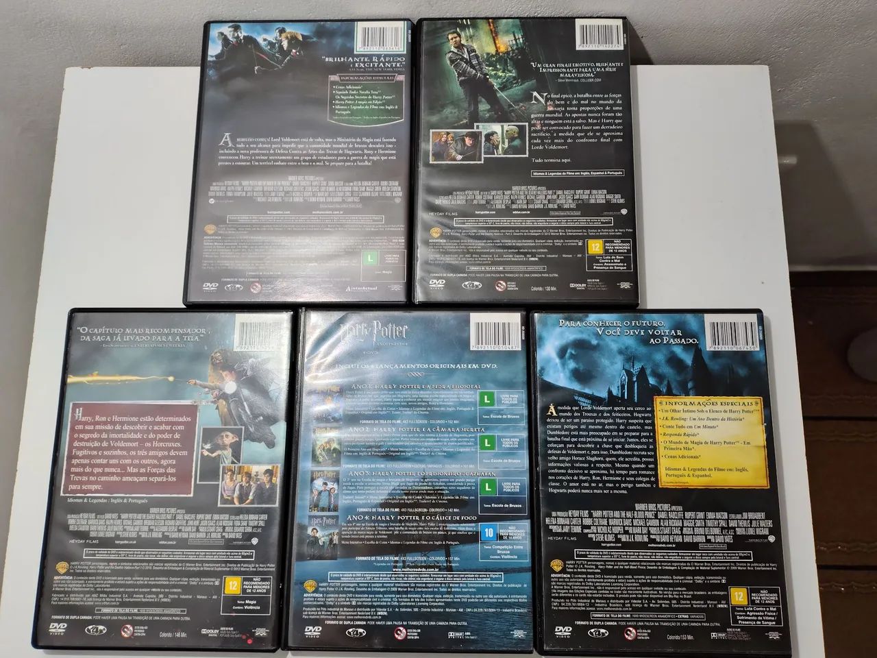 5 Dvd original Harry Potter sem detalhes  - Foto 2