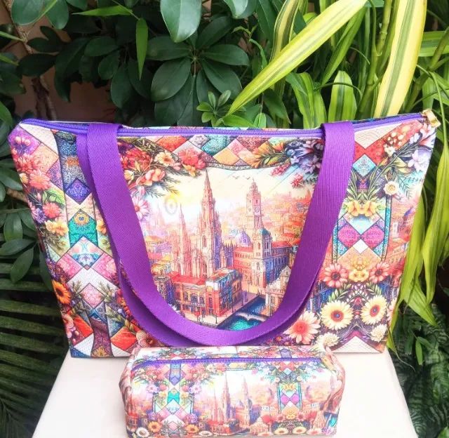 Bolsa Forrada com estojo - Foto 4