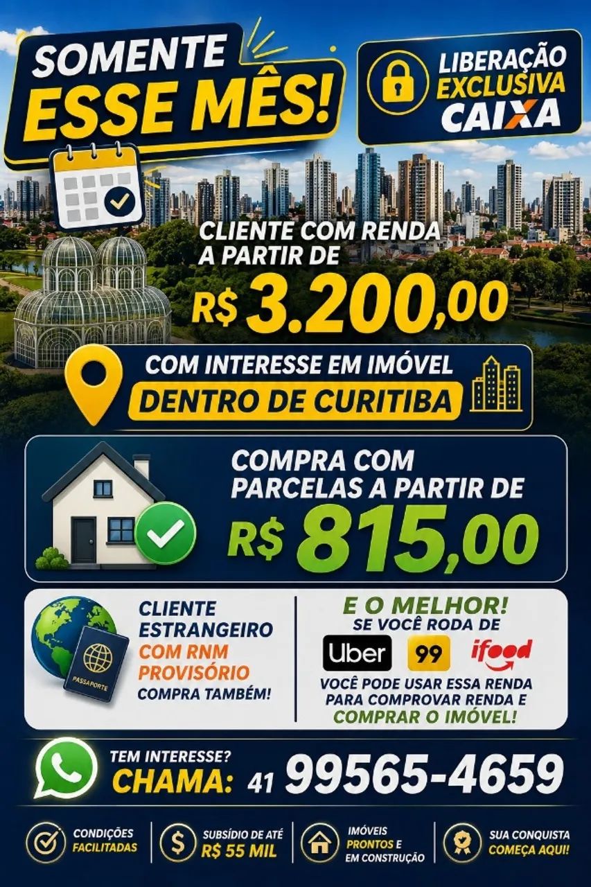 APARTAMENTOS SEM ENTRADA A VISTA