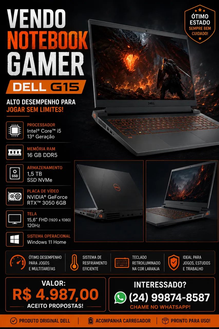 Notebook gamer 