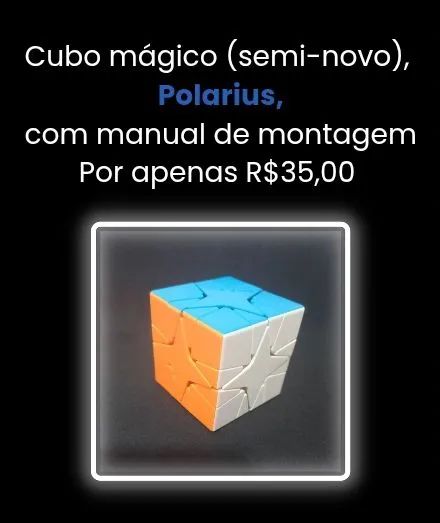 Cubo Mágico Polarius com manual de instrução 