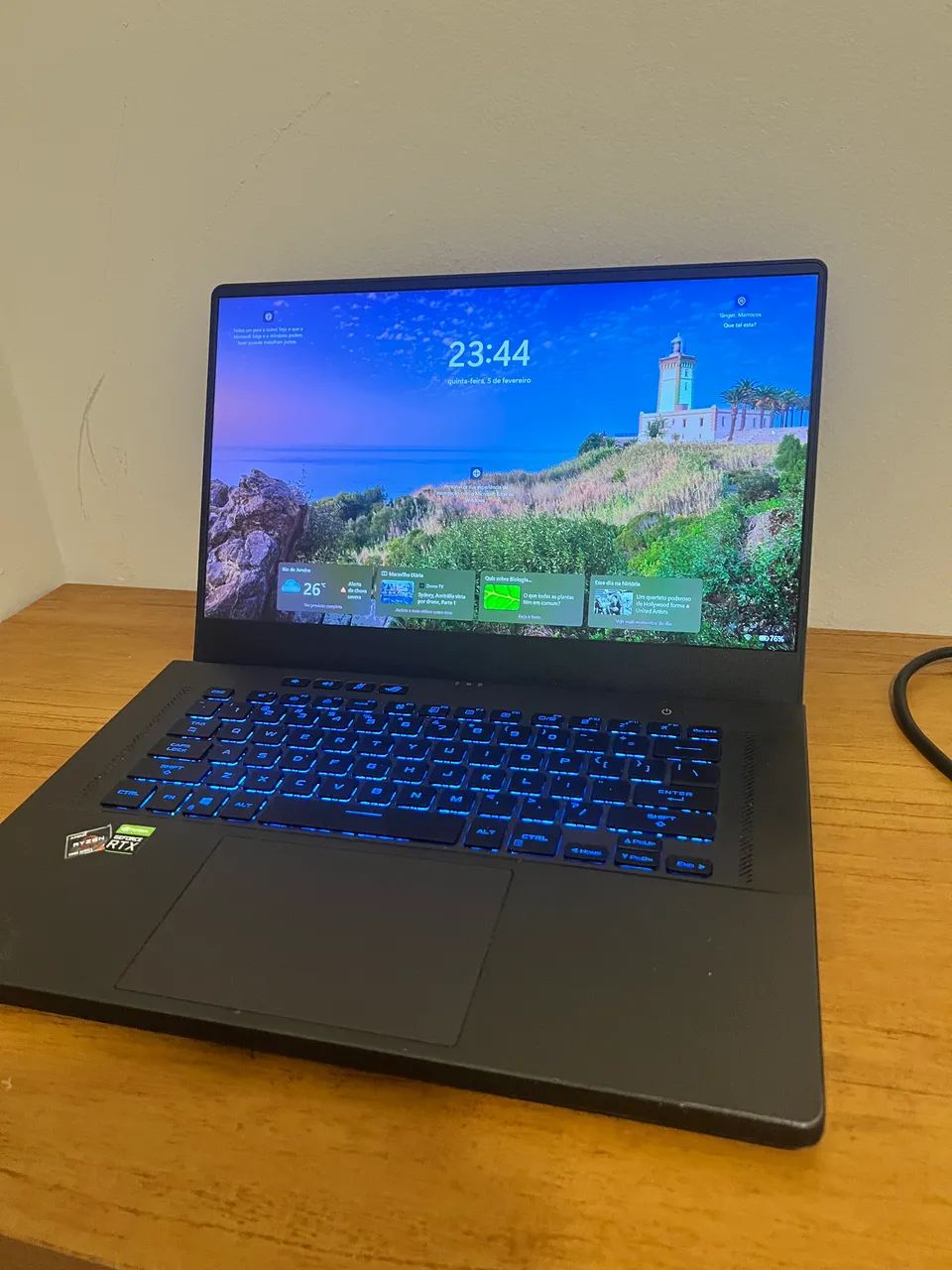Notebook Gamer RTX 3080 ROG Zephyrus 165hz Ryzen 9 5900HS - Foto 2
