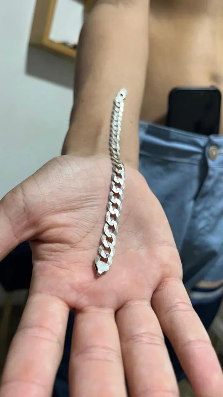 Pulseira Prata 925, 8 mm - Foto 2