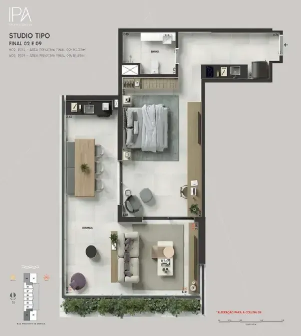 PLANTA 82m²