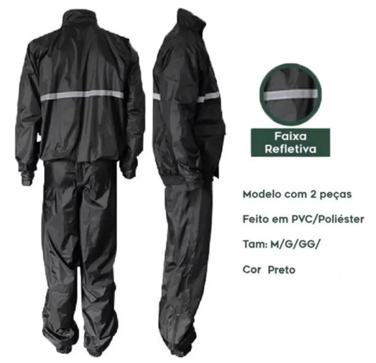 Capa de Chuva Para Motoqueiro  - Foto 2