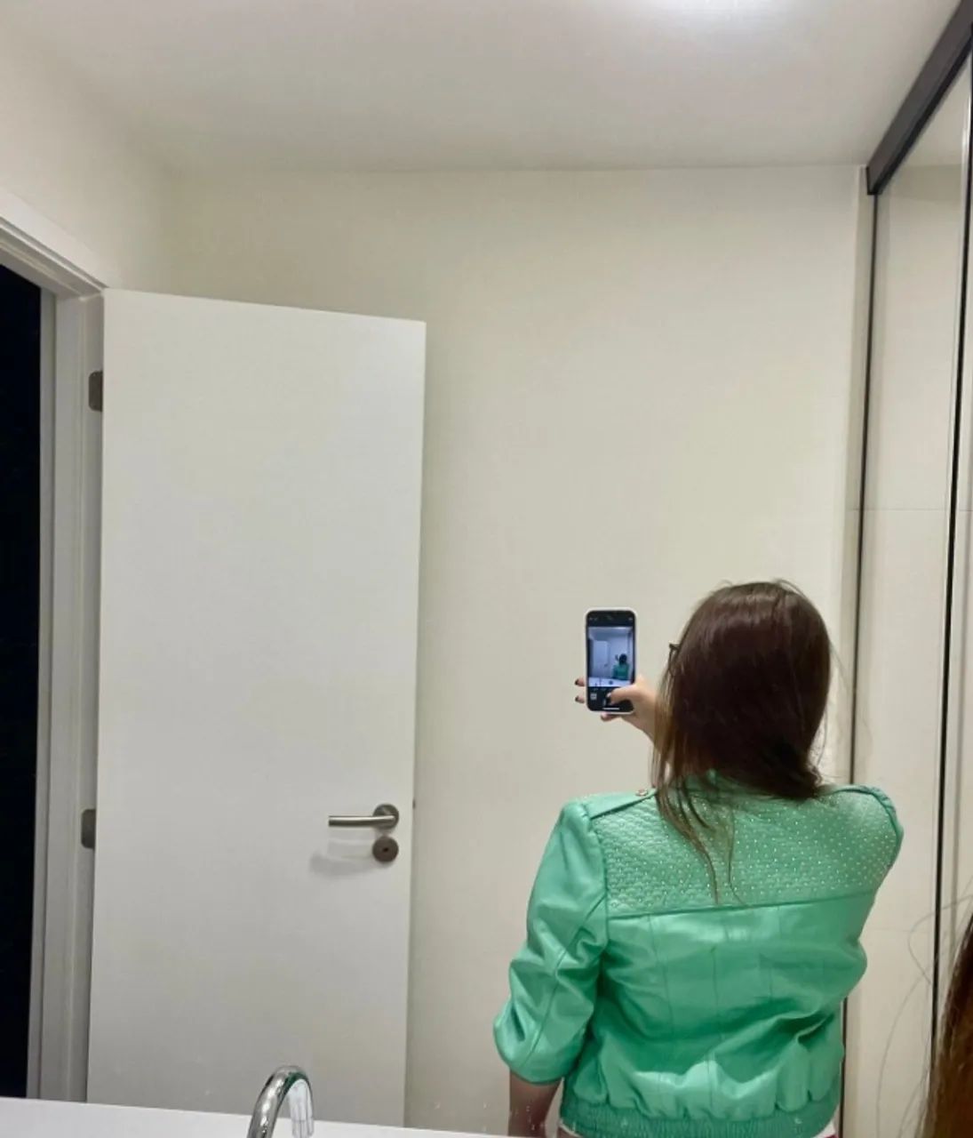 Jaqueta de Couro Verde - Foto 4