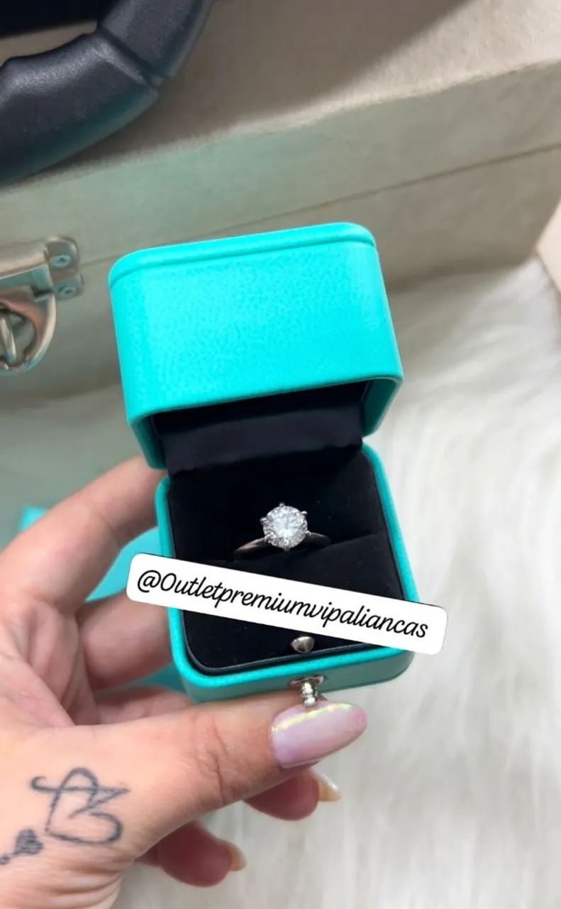 Anel solitário tiffany & co. 2 carat  - Foto 3