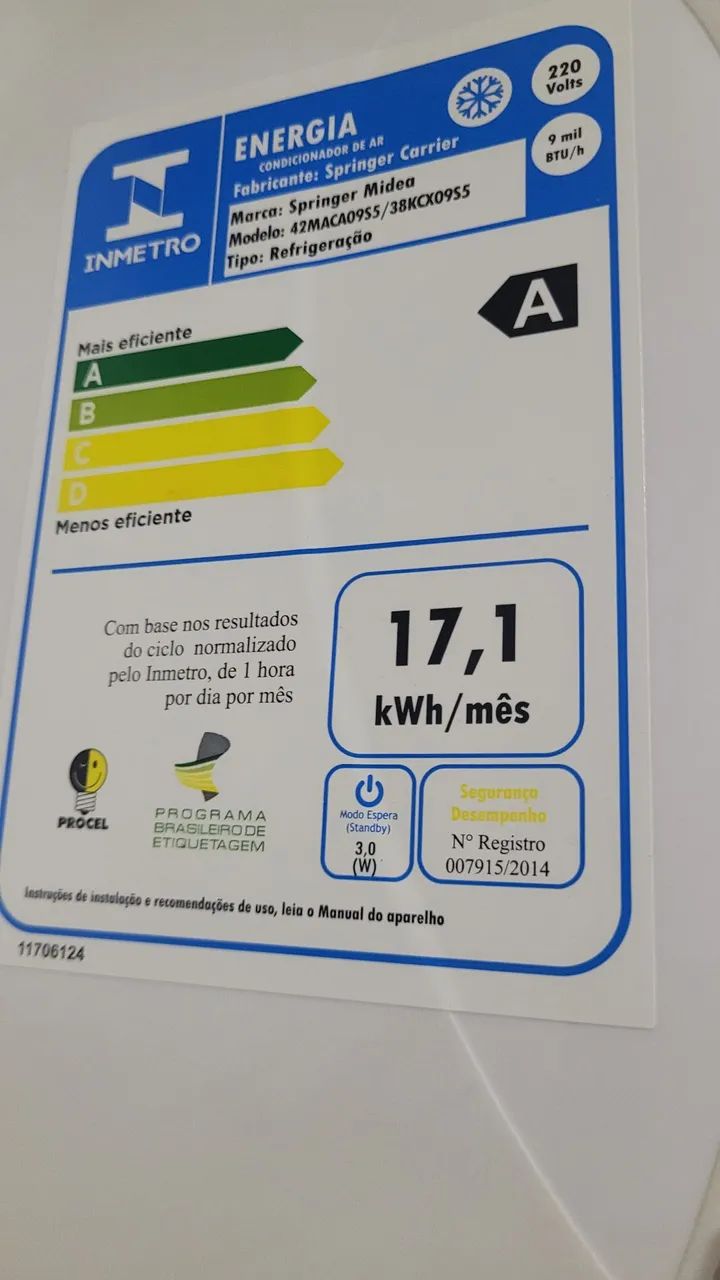 Unidade evaporadora Springer carrier 9.000btus - Foto 3