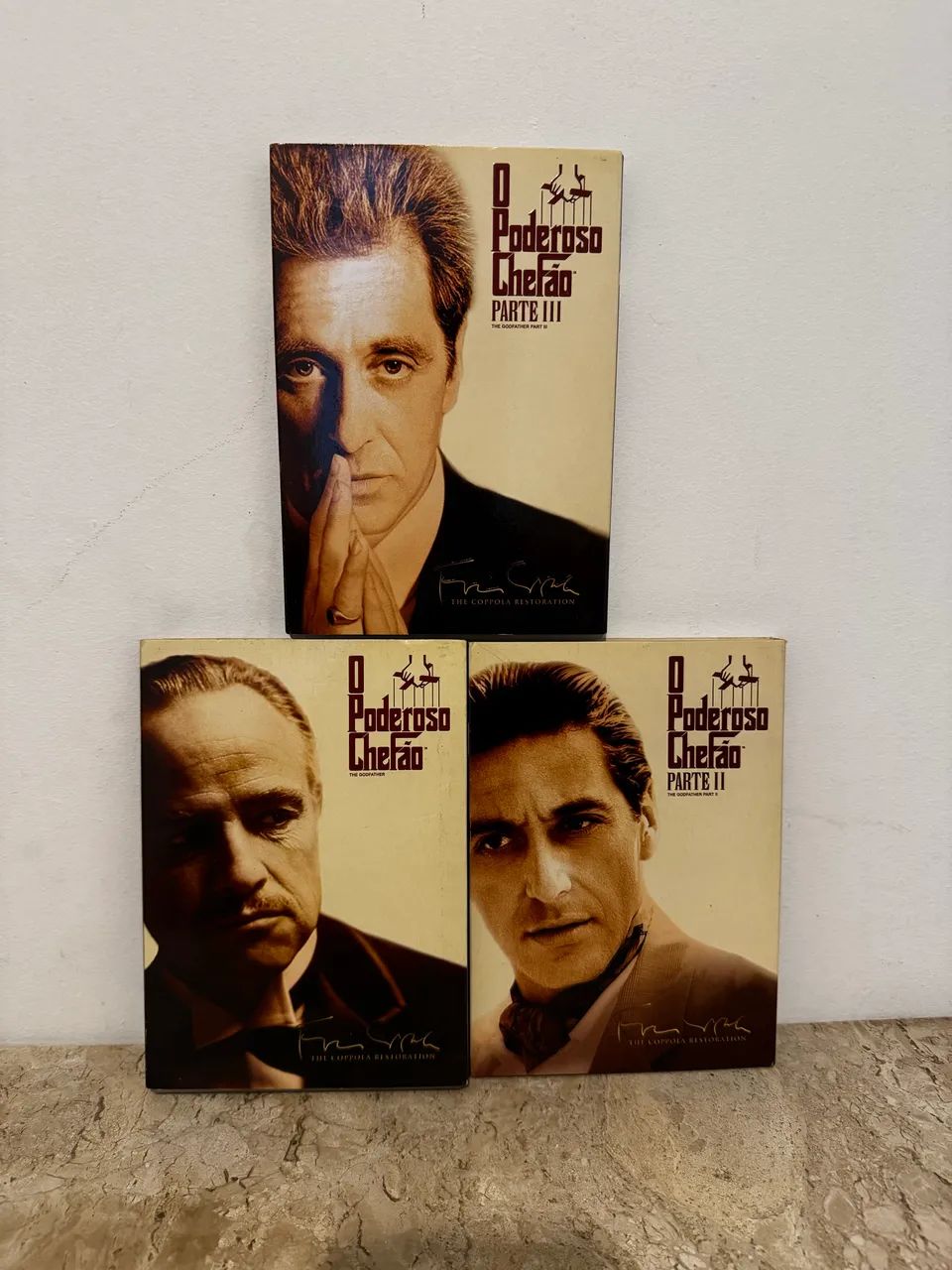 DVD: O Poderoso Chefao Parte 1 2 e 3 Com Luva - Excelente Estado De Colecionador - Foto 2