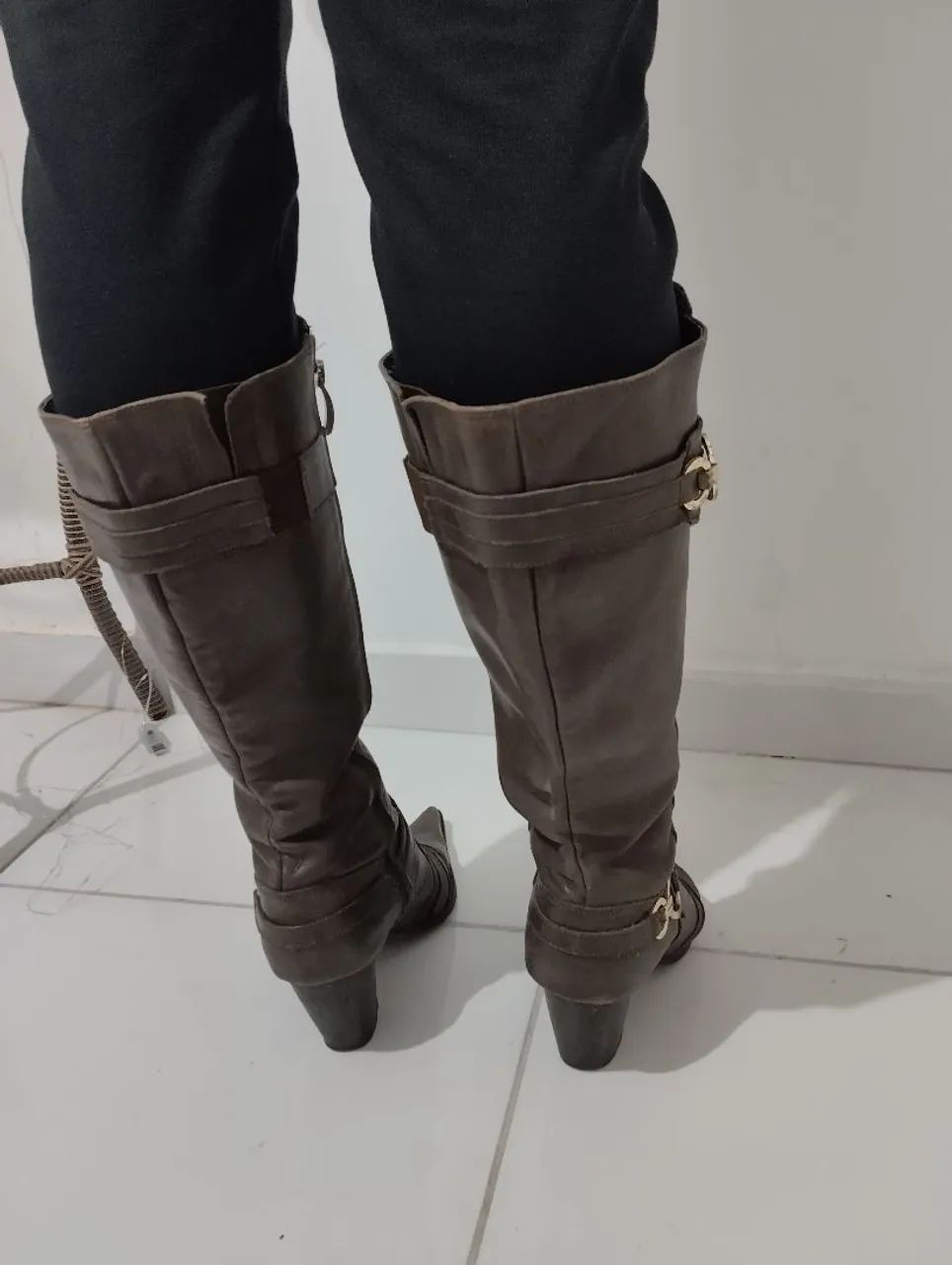 Bota cano longo número 37 - Foto 4