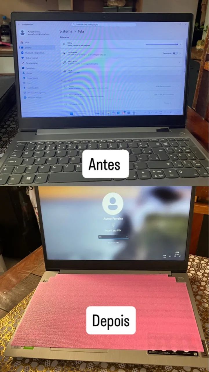 Troca de tela 