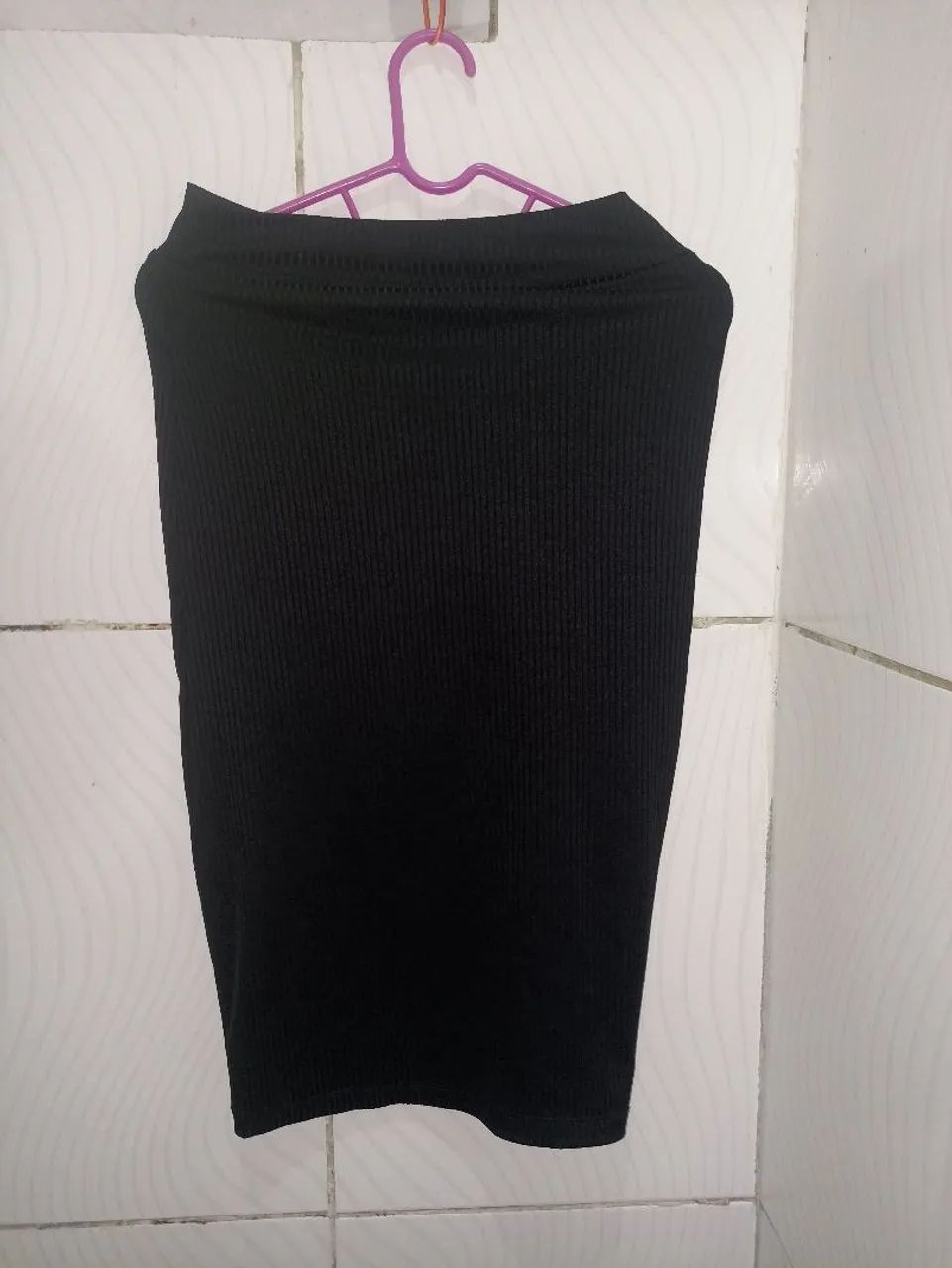 Saia Midi Canelada Feminino M  - Foto 5