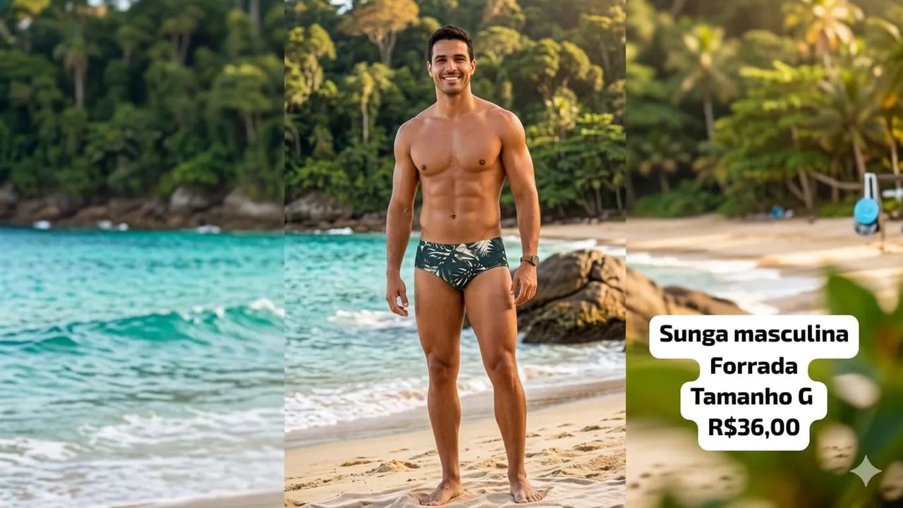Sunga masculina adulto - Foto 2