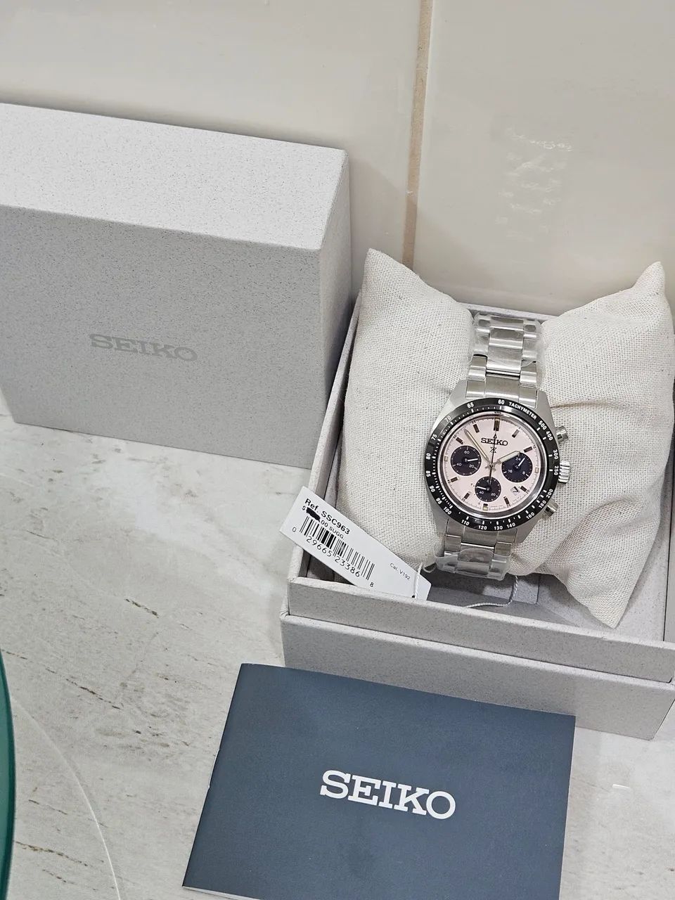 Relógio Seiko speedtimer panda salmão  - Foto 2