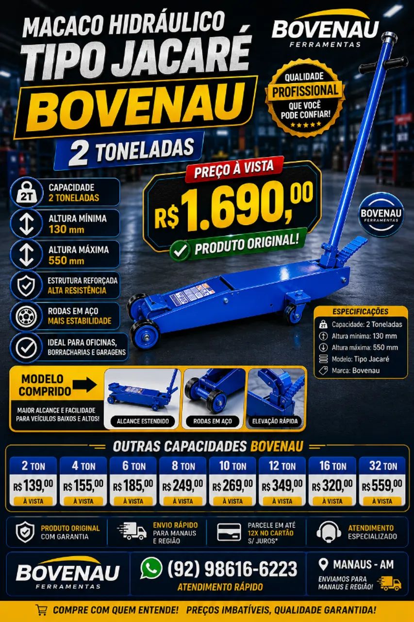Macaco Hidráulico Tipo Garrafa Novo - Foto 4