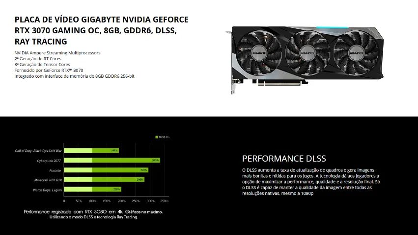 RTX 3070 gigabyte gaming oc 8gb  - Foto 5