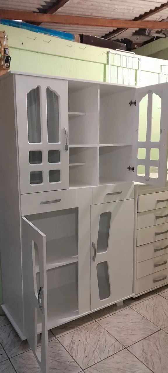 Lindo armário de cozinha branco  - Foto 5