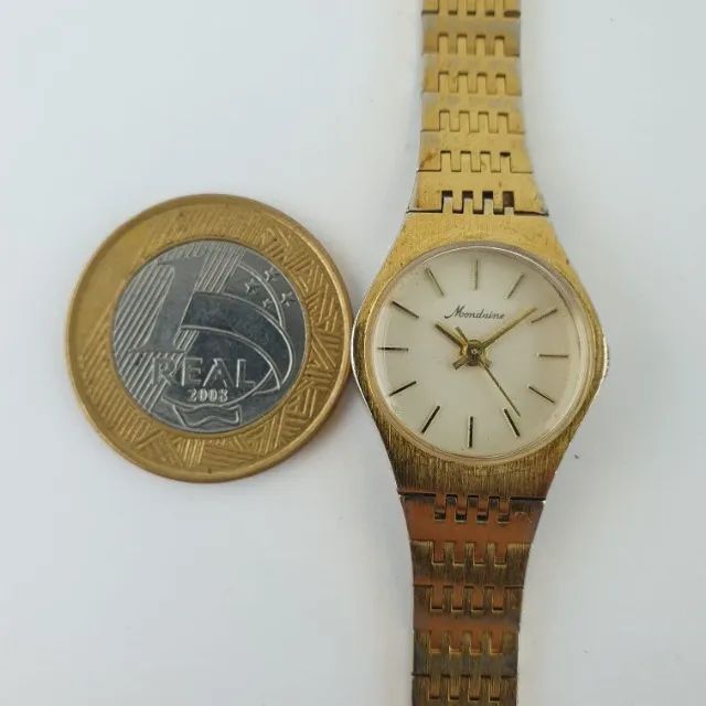 Relógio Mondaine Modelo Gold Vintage - Foto 5