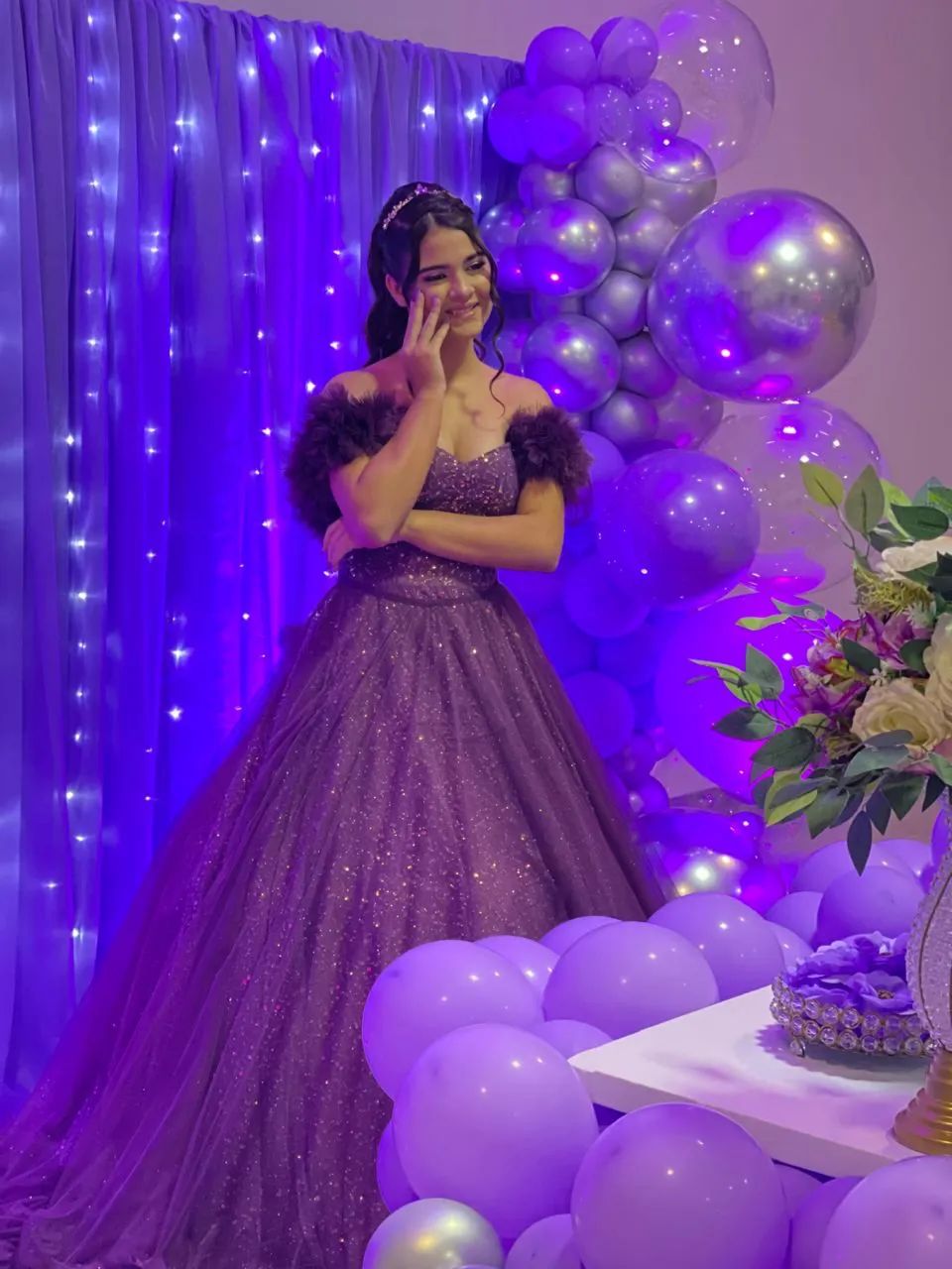 Vestido debutante roxo - Foto 4